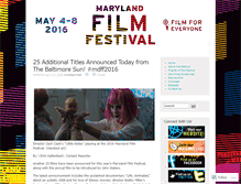 Tablet Screenshot of blog.md-filmfest.com